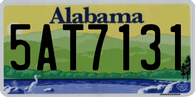 AL license plate 5AT7131