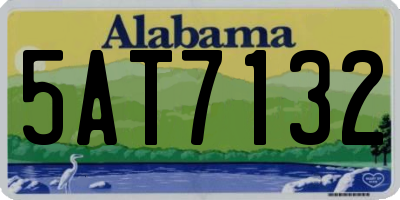 AL license plate 5AT7132