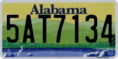 AL license plate 5AT7134