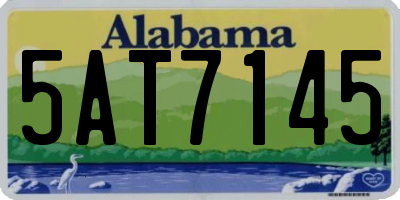 AL license plate 5AT7145