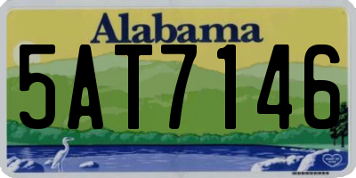 AL license plate 5AT7146