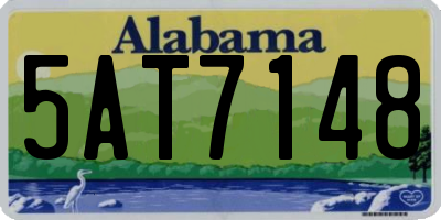 AL license plate 5AT7148