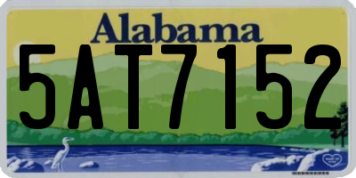 AL license plate 5AT7152