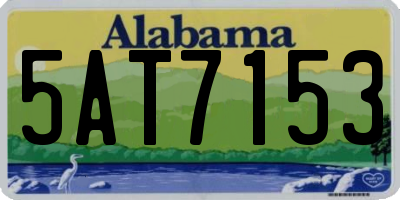 AL license plate 5AT7153