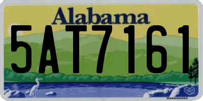 AL license plate 5AT7161