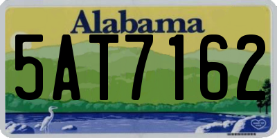 AL license plate 5AT7162