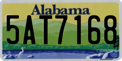 AL license plate 5AT7168