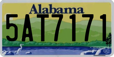AL license plate 5AT7171