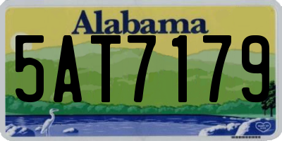 AL license plate 5AT7179
