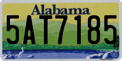 AL license plate 5AT7185