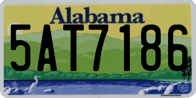 AL license plate 5AT7186