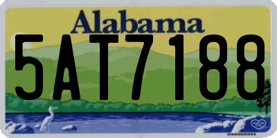 AL license plate 5AT7188