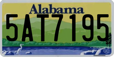 AL license plate 5AT7195