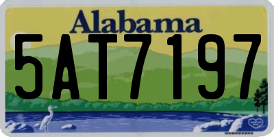 AL license plate 5AT7197