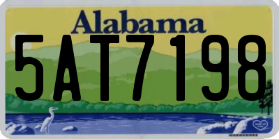 AL license plate 5AT7198