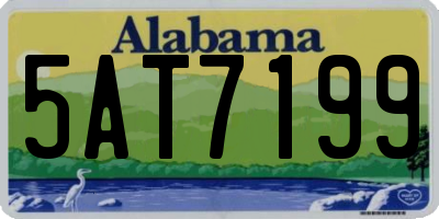 AL license plate 5AT7199