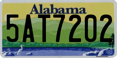 AL license plate 5AT7202