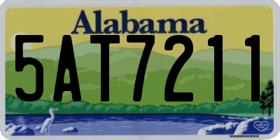 AL license plate 5AT7211