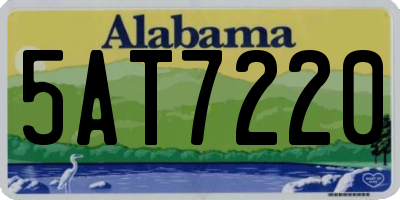 AL license plate 5AT7220