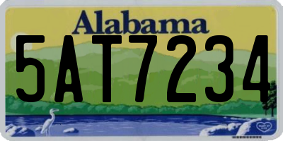 AL license plate 5AT7234
