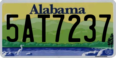 AL license plate 5AT7237