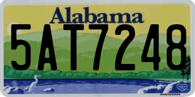 AL license plate 5AT7248
