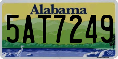 AL license plate 5AT7249