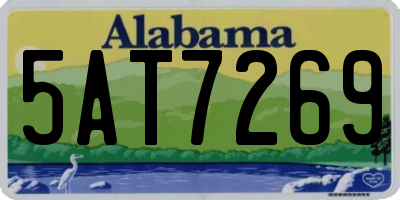 AL license plate 5AT7269