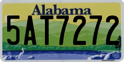 AL license plate 5AT7272