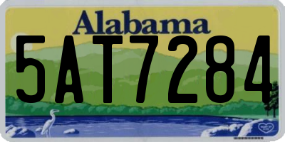 AL license plate 5AT7284