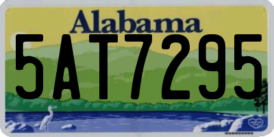 AL license plate 5AT7295