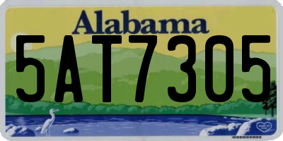 AL license plate 5AT7305