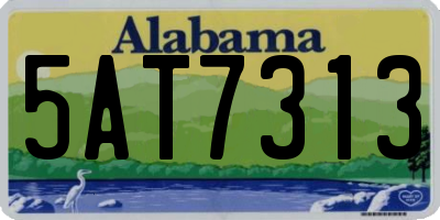 AL license plate 5AT7313