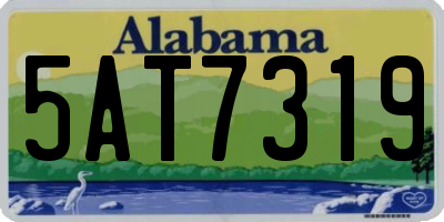 AL license plate 5AT7319