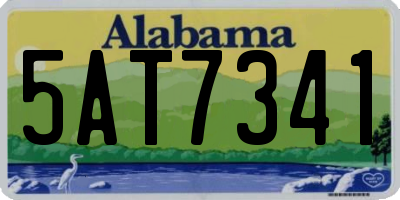 AL license plate 5AT7341