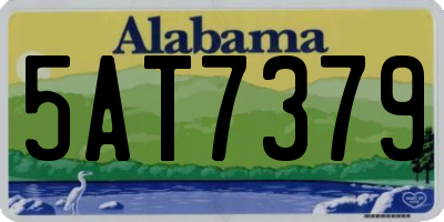 AL license plate 5AT7379