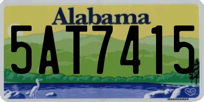 AL license plate 5AT7415