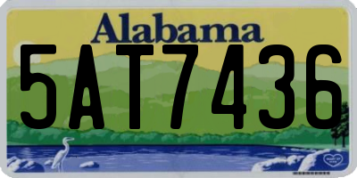 AL license plate 5AT7436