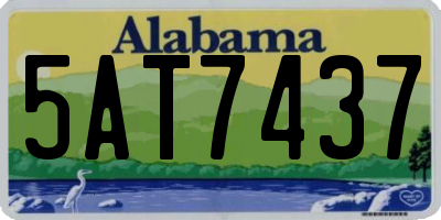 AL license plate 5AT7437
