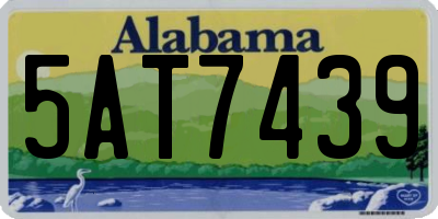 AL license plate 5AT7439