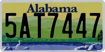 AL license plate 5AT7447