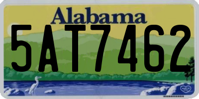 AL license plate 5AT7462