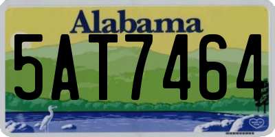 AL license plate 5AT7464