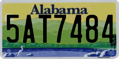 AL license plate 5AT7484