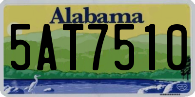 AL license plate 5AT7510