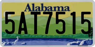 AL license plate 5AT7515