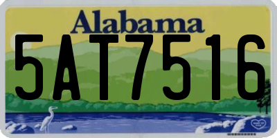 AL license plate 5AT7516