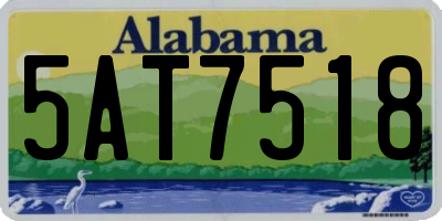 AL license plate 5AT7518