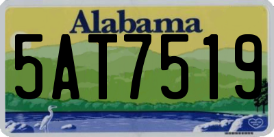 AL license plate 5AT7519