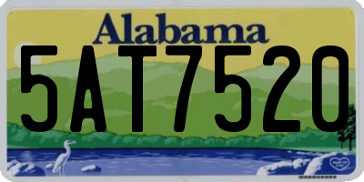 AL license plate 5AT7520